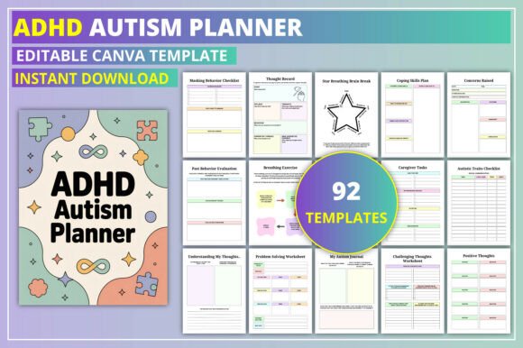 Download Editable ADHD Autism Planner - Premium Resources