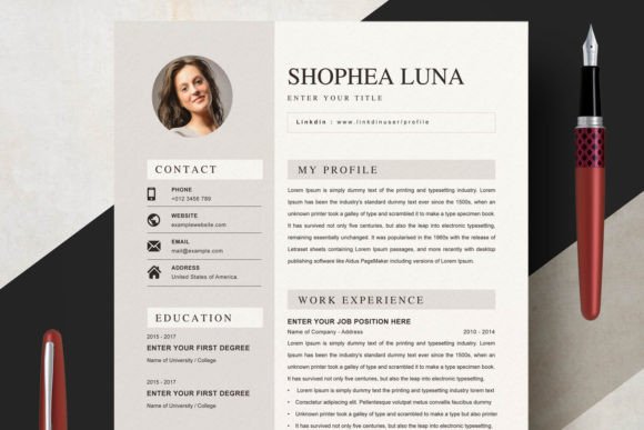 Download Curriculum Vitae Template / New CV - Premium Resources